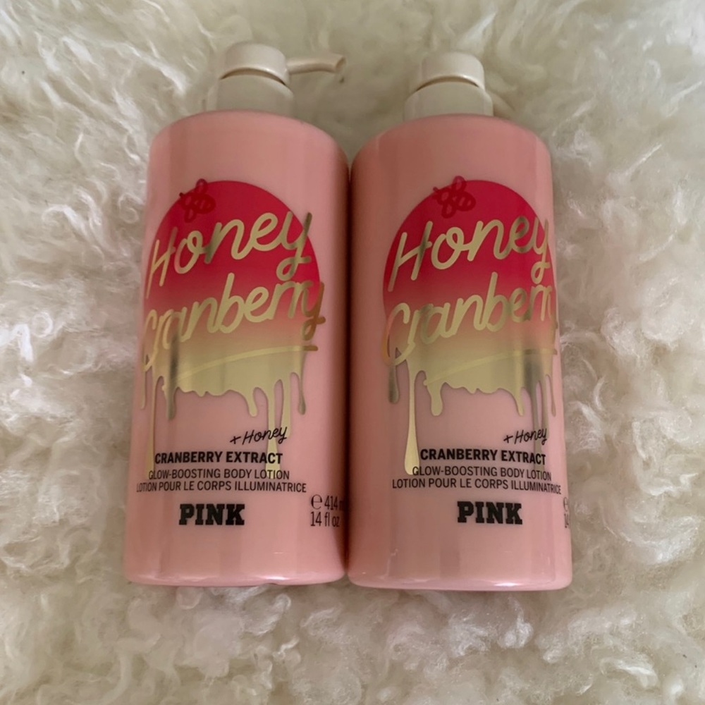 New Victoria’s Secret PINK Honey Cranberry Body Lotions
